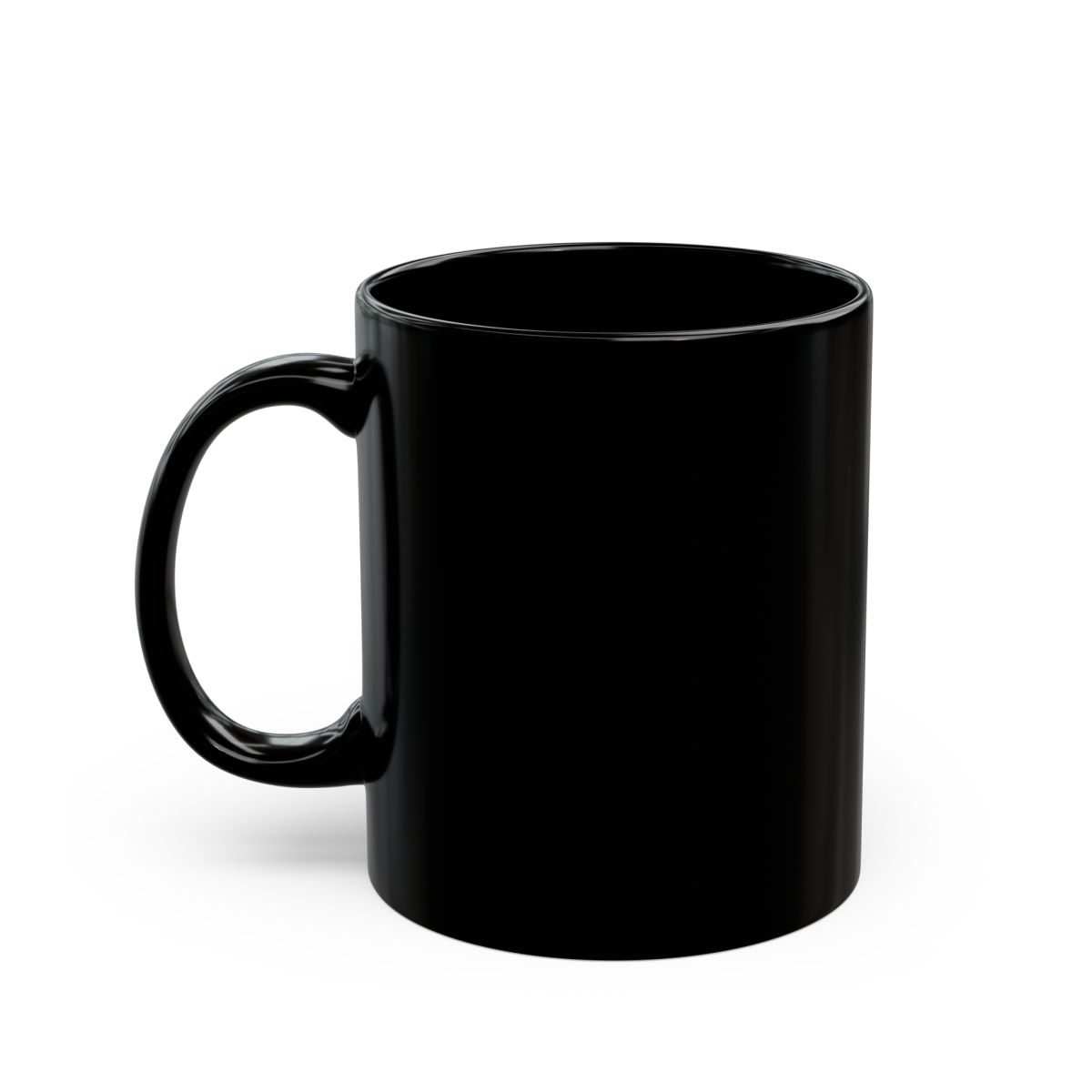 Unus Annus Hourglass Skull Mug | Black Ceramic Coffee Mug | Unnus Annus Merch - alternate angle 2, merchandise