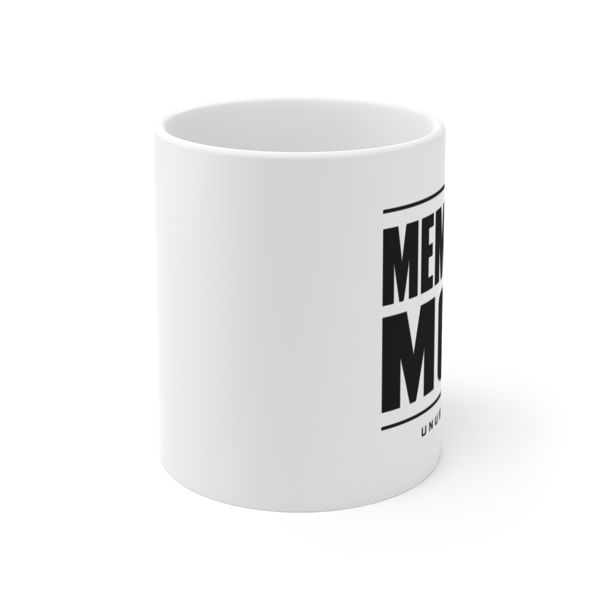 Unus Annus "MEMENTO MORI" White Mug - alternate angle 1, merchandise