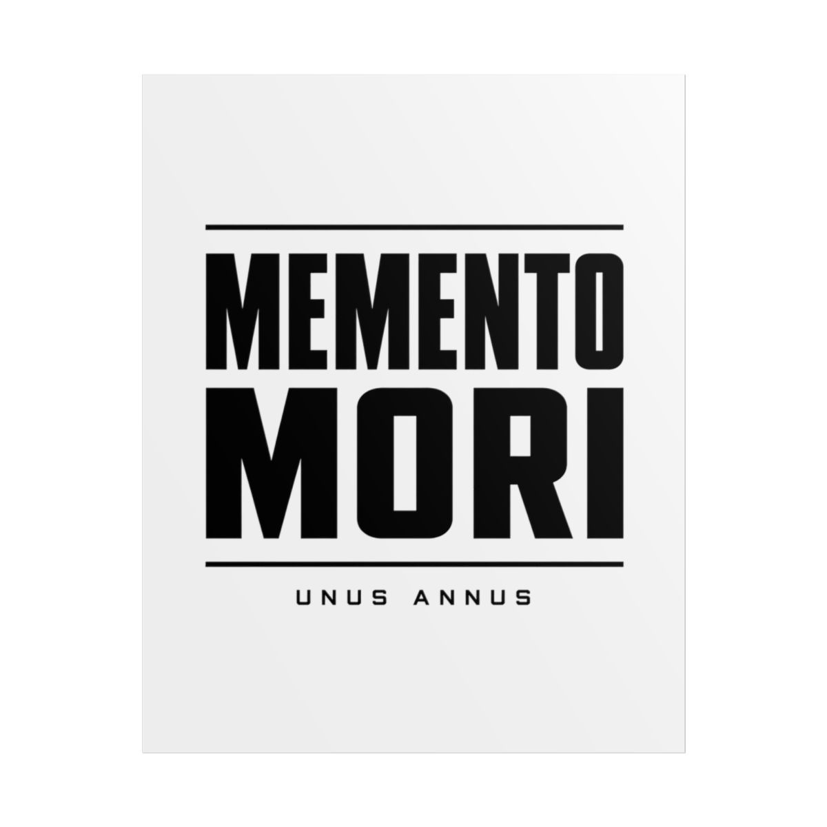 Unus Annus "MEMENTO MORI" Poster - alternate angle 1, merchandise