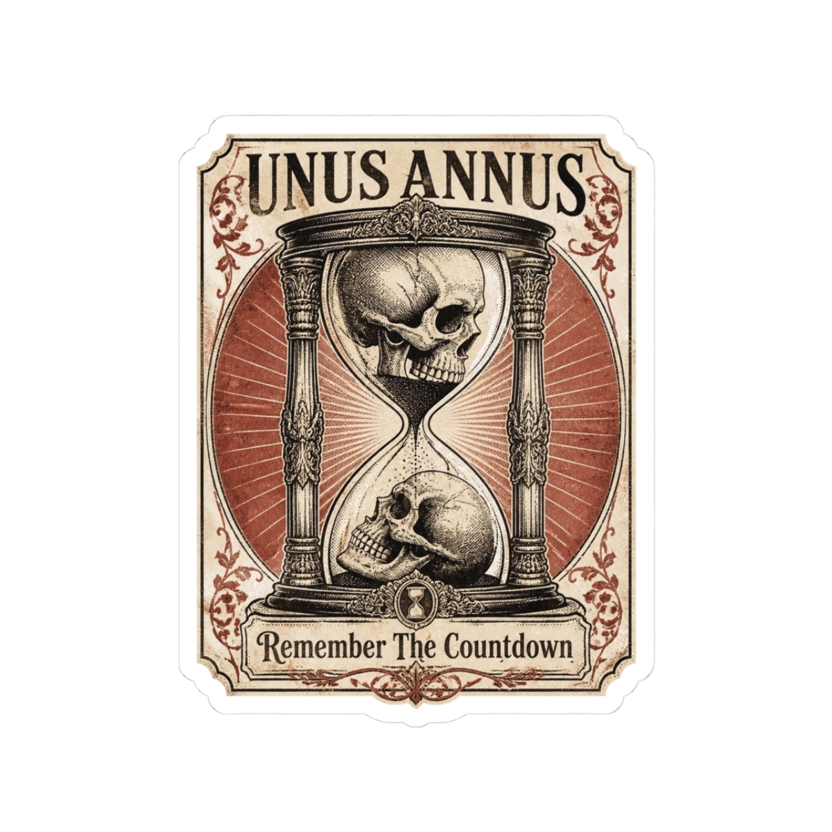 Unus Annus "Remember The Countdown" Sticker - alternate angle 1, merchandise